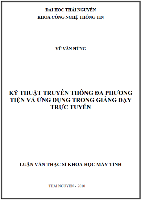 ky thuat truyen thong da phuong tien va ung dung trong giang day truc tuyen