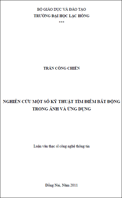nghien cuu cac ky thuat tim diem bat dong trong anh va ung dung
