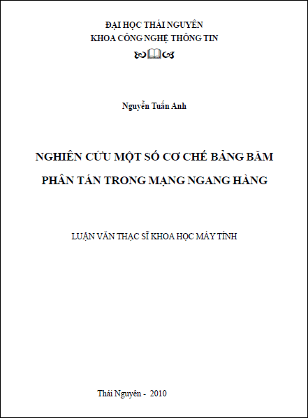 nghien cuu mot so co che bang bam phan tan trong mang ngang hang