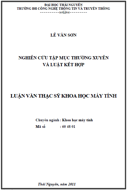 nghien cuu tap muc thuong xuyen va luat ket hop
