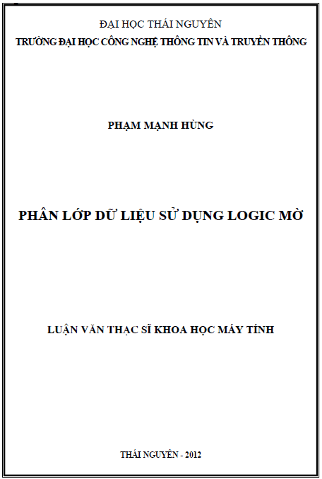 phan lop du lieu su dung logic mo