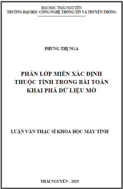 phan lop mien xac dinh thuoc tinh trong bai toan khai pha du lieu mo