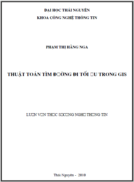 thuat toan tim duong di toi uu trong gis
