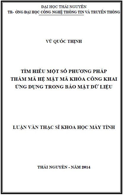 tim hieu mot so phuong phap tham ma he mat ma khoa cong khai ung dung trong bao mat du lieu
