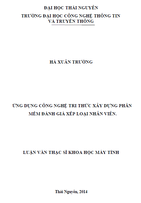 ung dung cong nghe tri thuc xay dung phan mem danh gia xep loai nhan vien