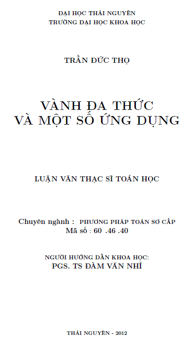 vanh da thuc va mot so ung dung