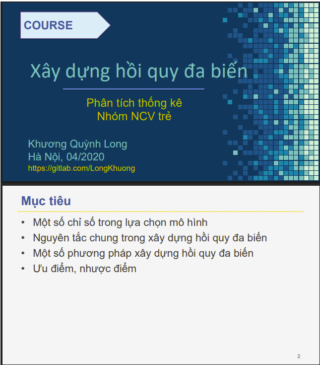 Bài giảng Phân tích thống kê - Chương 4.1: Xây dựng hồi quy đa biến (Khương Quỳnh Long) 1 Anh chup man hinh 2025 07 06 200043