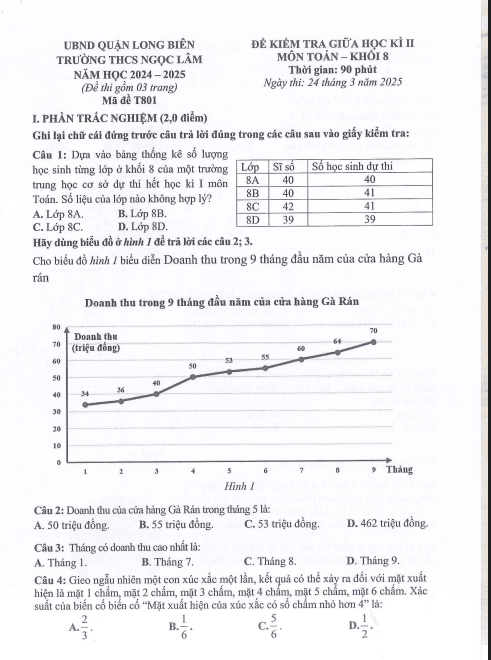 Đề thi giữa học kì 2 môn Toán lớp 8 năm 2024-2025 - Trường THCS Ngọc Lâm, Long Biên 1 Anh chup man hinh 2025 07 09 093338