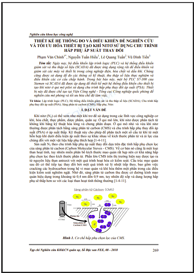Thiết kế hệ thống đo và điều khiển để nghiên cứu và tối ưu hóa thiết bị tạo khí nitơ sử dụng chu trình hấp phụ áp suất thay đổi 1 Anh chup man hinh 2025 07 14 111929