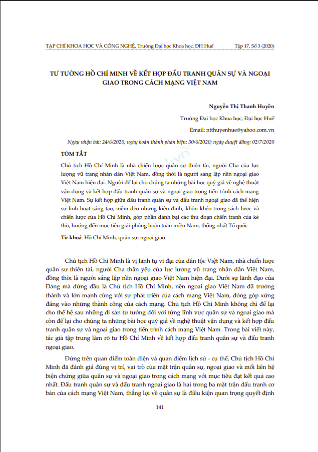 Tư tưởng Hồ Chí Minh về kết hợp đấu tranh quân sự và ngoại giao trong cách mạng Việt Nam 1 Anh chup man hinh 2025 07 18 193021