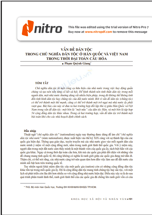 Vấn đề dân tộc trong chủ nghĩa dân tộc ở Hàn Quốc và Việt Nam trong thời đại toàn cầu hóa 1 Anh chup man hinh 2025 07 19 094622