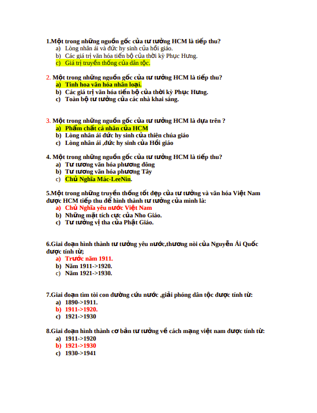 đáp án tư tưởng hồ chí minh 1 Anh chup man hinh 2025 07 20 090233