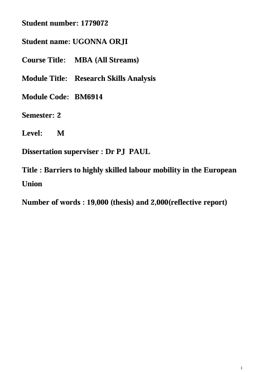 Barriers to highly skilled labour mobility in the European Union 1 Screenshot 2025 07 06 080200