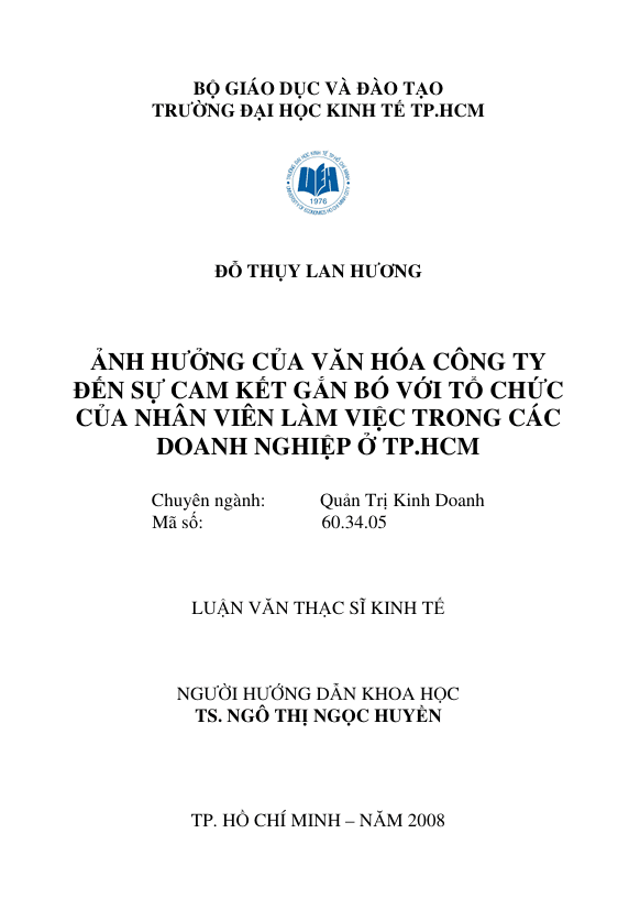 Ảnh hưởng của văn hóa công ty đến sự cam kết gắn bó với tổ chức của nhân viên ở Tp. HCM 1 Screenshot 2025 07 18 133648