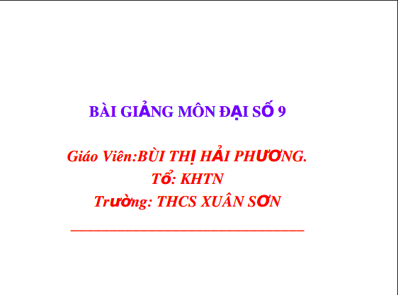 Bài giảng Đại số lớp 9: Ôn tập học kì 1 1 Anh chup man hinh 2025 08 04 104533