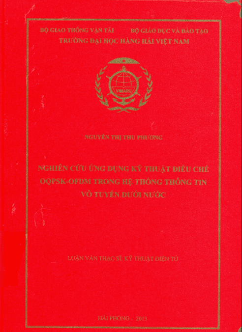 Luận văn Thạc sỹ: Nghiên cứu ứng dụng kỹ thuật điều chế OQPSK-OFDM trong hệ thống thông tin vô tuyến dưới nước 1 Anh chup man hinh 2025 08 17 151659