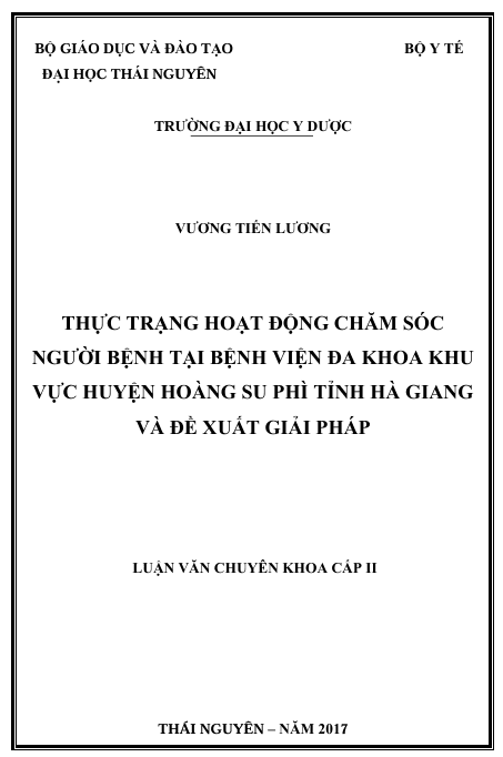 THỰC TRẠNG HOẠT ĐỘNG CHĂM SÓC NGƯỜI BỆNH TẠI BỆNH VIỆN ĐA KHOA KHU VỰC HUYỆN HOÀNG SU PHÌ TỈNH HÀ GIANG VÀ ĐỀ XUẤT GIẢI PHÁP 1 Screenshot 2025 08 03 133008