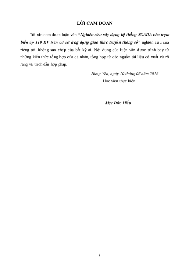 Nghiên cứu xây dựng hệ thống Scada cho trạm biến áp 110KV trên cơ sở sử dụng giao thức truyền thông số 1 Screenshot 2025 08 16 084542