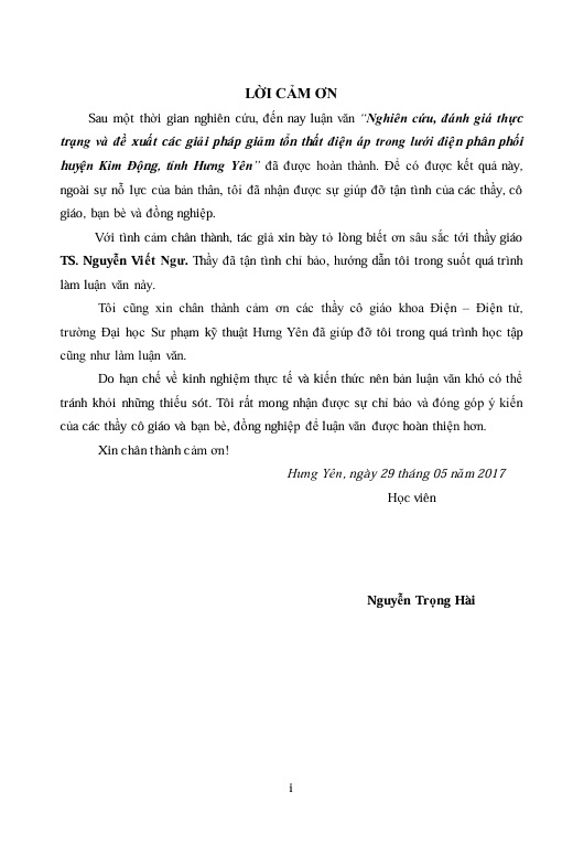 Nghiên cứu, đánh giá thực trạng và đề xuất các giải pháp giảm tổn thất điện áp trong lưới điện phân phối huyện Kim Động, tỉnh Hưng Yên 1 Screenshot 2025 08 21 054454