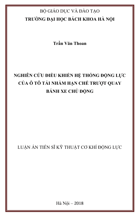 Nghiên cứu điều khiển hệ thống động lực của ô tô tải nhằm hạn chế trượt quay bánh xe chủ động 1 Screenshot 2025 08 22 041004