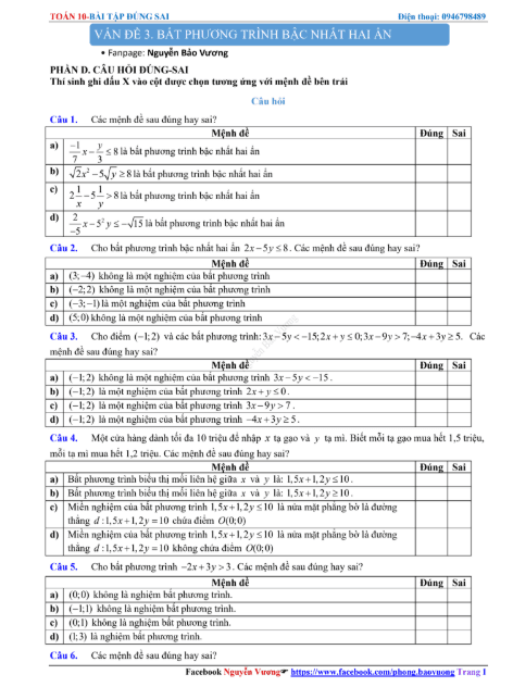 VẤN ĐỀ 3. BẤT PHƯƠNG TRÌNH BẬC NHẤT HAI ẨN-ĐÚNG SAI 1 Anh chup man hinh 2025 09 04 144032